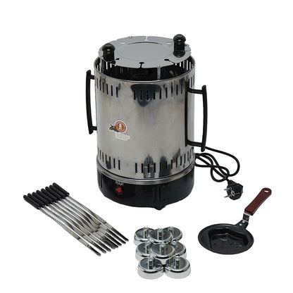 Gratar vertical pentru frigariu RAF R.8619, 1200w, 8 accesorii