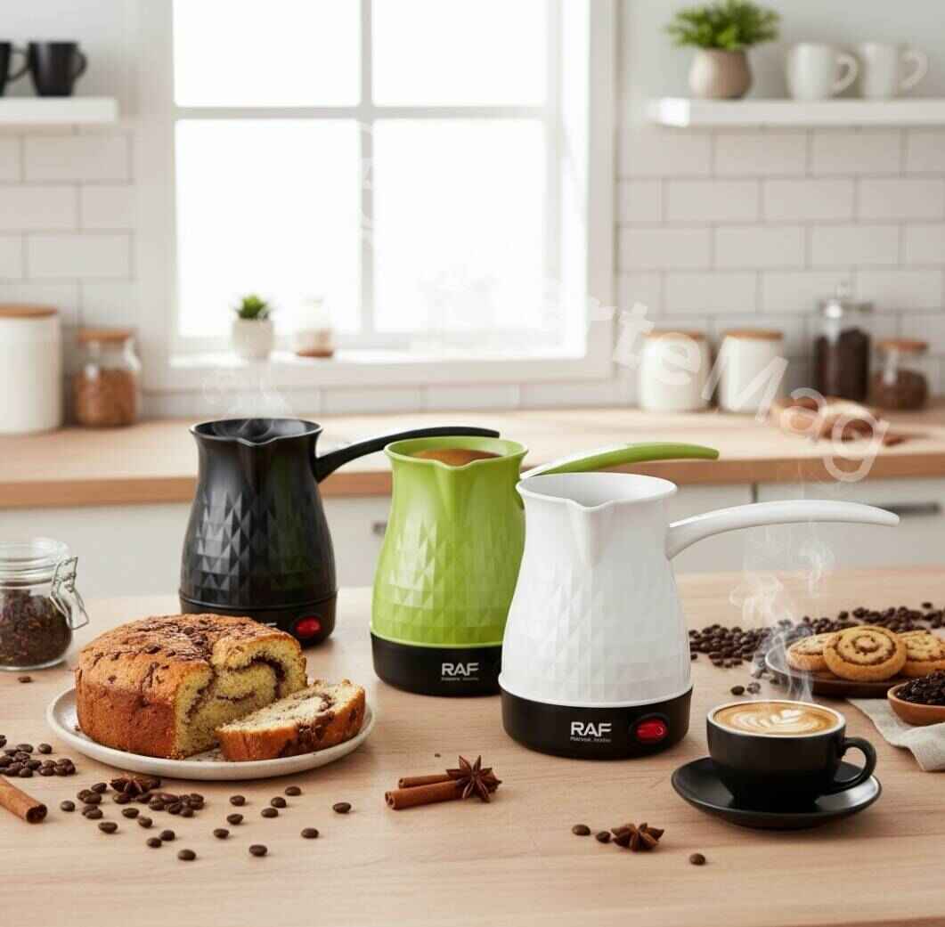 Ibric Electric RAF pentru cafea sau ceai, Putere 500W, Capacitate 300 ml, Buton ON/OFF