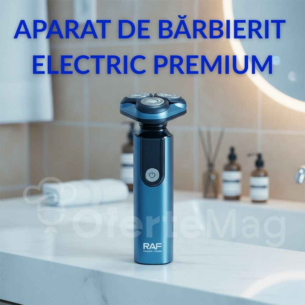 Aparat de ras fără fir, 3 lame Flex & Float, IPX7, încărcare USB, 600 mAh Autonomie, motor silențios, design premium