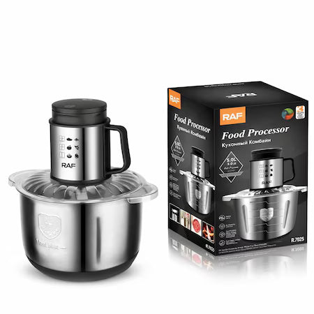 Tocator cu Bol Inox 5L, RAF, R.7025, 6 Lame Inox